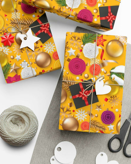 Exquisite 3D Luxury Christmas Gift Wrap Collection: Matte & Satin Options