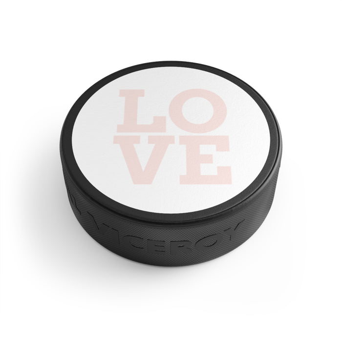 Customized Black Ice Hockey Puck with Personalized Viceroy Logo