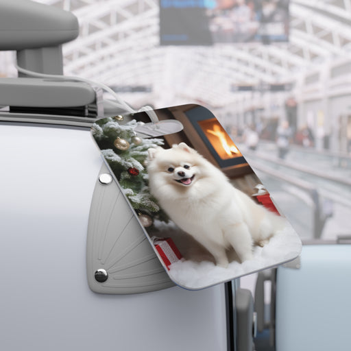 Effortless Adventures: Christmas Puppy Bag Tags for Stylish Travelers