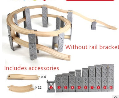 Wooden track accessories small train track toy
