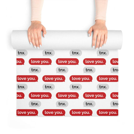 Elegant Valentine's Day Foam Yoga Mat - Transform Your Mindful Journey