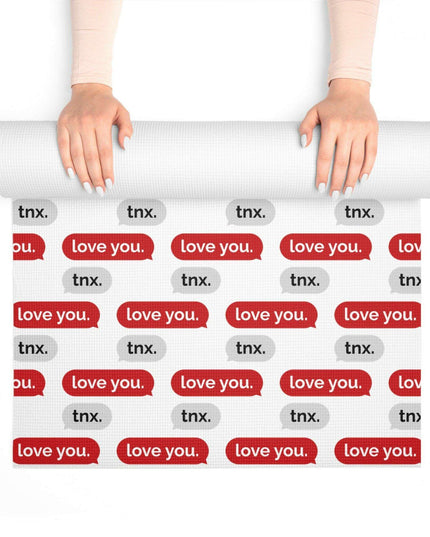 Elegant Valentine's Day Foam Yoga Mat - Transform Your Mindful Journey