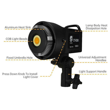 100W LED Photography Studio Lighting Kit with Adjustable Tripod Stand - Dimmable Brightness, 3 Color Modes, High Color Accuracy - Très Elite