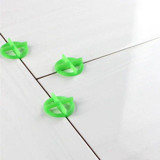 100-Pack Eco-Friendly Green Cross Tile Spacer Leveling System - Plastic Tile Spacers for Precise Tile Installation