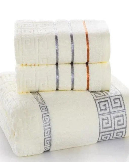 Luxury Quick-Dry Cotton Towel Set: Elevate Your Bathing Experience with Spa-Quality Comfort