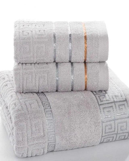 Luxury Quick-Dry Cotton Towel Set: Elevate Your Bathing Experience with Spa-Quality Comfort