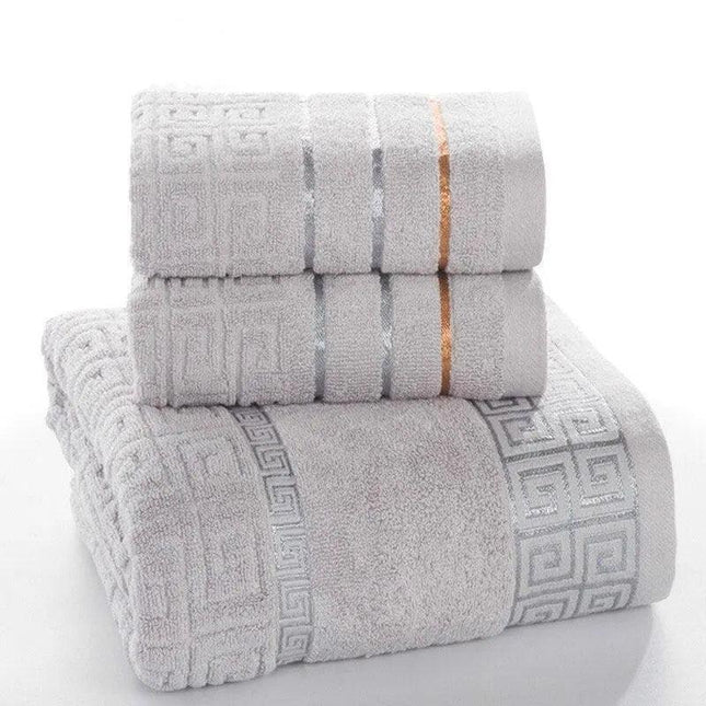 Luxury Quick-Dry Cotton Towel Set: Elevate Your Bathing Experience with Spa-Quality Comfort
