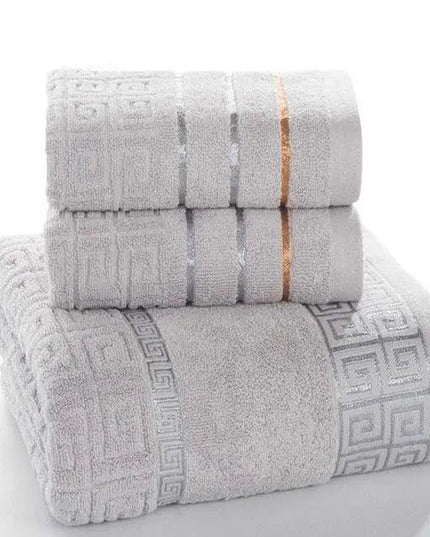 Luxury Quick-Dry Cotton Towel Set: Elevate Your Bathing Experience with Spa-Quality Comfort