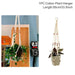 Handcrafted Bohemian Rattan Plant Hanger for Stylish Home Decor
