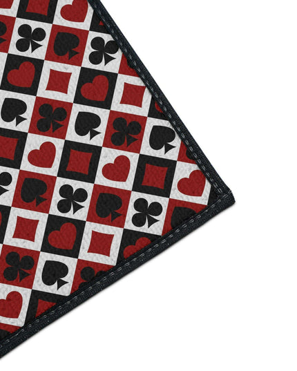 Customizable Elegant Black Border Non-Slip Polyester Area Rug