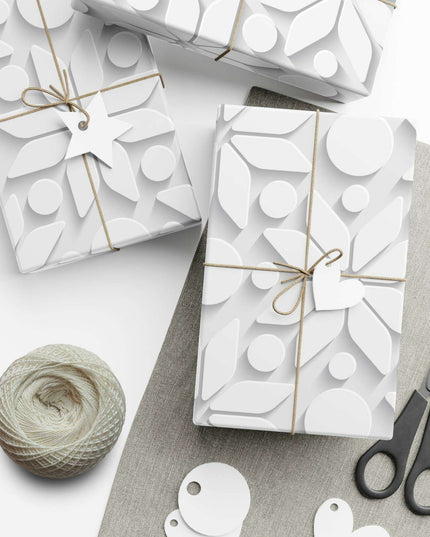 Luxurious 3D Christmas Gift Wrap Set - Maison d'Elite Premium Paper Collection