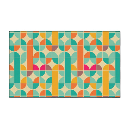 Sophisticated Non-Slip Geometric Polyester Area Rug