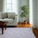 Purple Floral Poppy Dornier Rug - Luxurious Comfort, Non-Slip, Various Sizes Provided