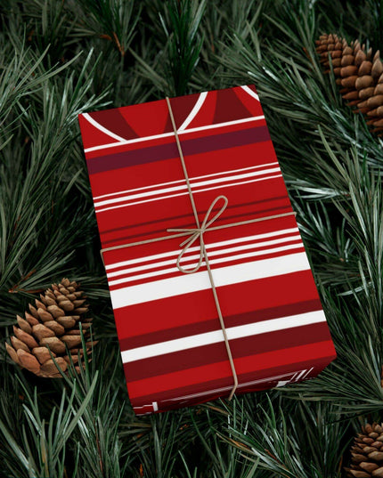Luxurious Customizable Red Holiday Gift Wrap Set - Elevate Your Present Experience