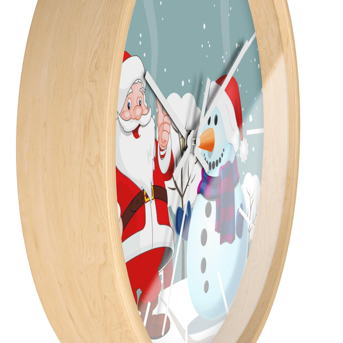 Elegant Business Wall Clock with Timeless Christmas Charm
