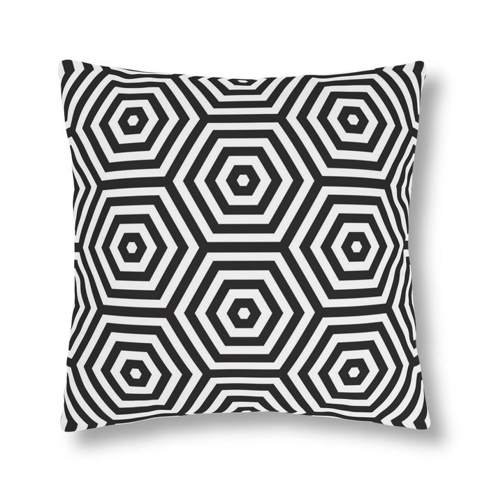 Water-Resistant Geometric Blossom Outdoor Cushions with Effortless-Clean Innovation