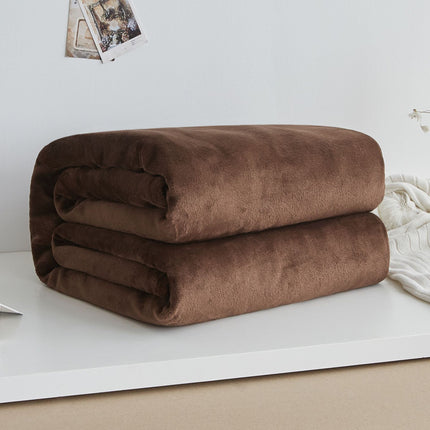 Peekaboo Studio Flannel Coral Blanket - Soft, Cozy, and Warm