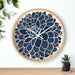 Elite Dahlia Wooden Wall Clock by Maison d'Excellence