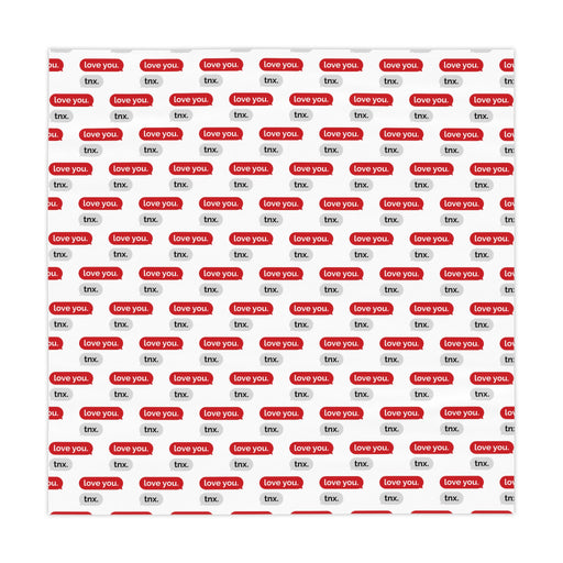 Maison d'Elite Valentine Text Tablecloth | 55.1" x 55.1" Polyester Cloth