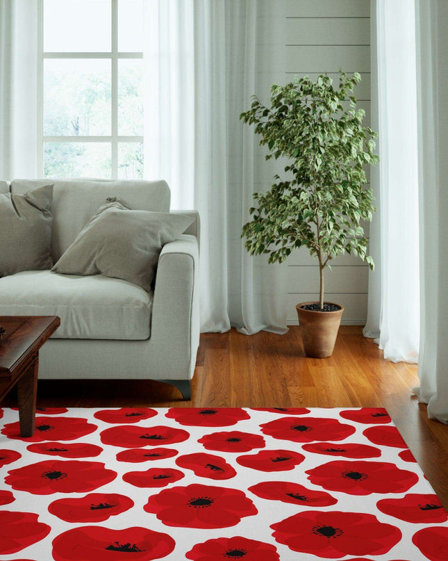 Customizable Elite Poppy Dornier Luxurious Area Rug - Chic & Secure Design