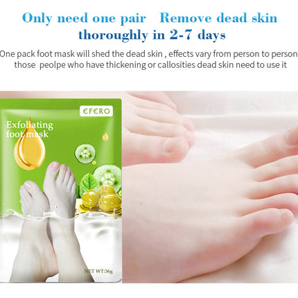 Peekaboo Studio Exfoliating Foot Mask - Dead Skin Remover & Moisturize
