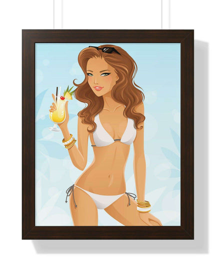 Tropical Oasis Vertical Framed Art Print