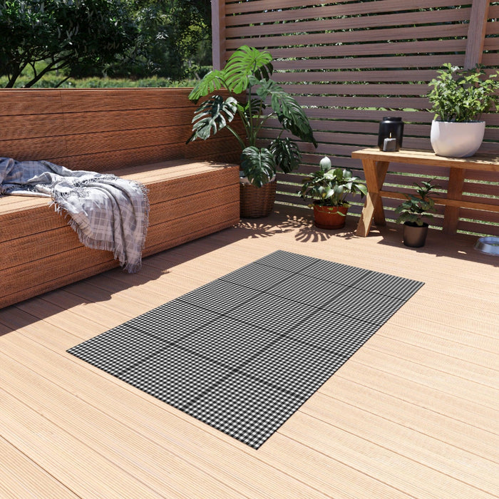 Chic Outdoor Chenille Rug for Elevated Outdoor Spaces