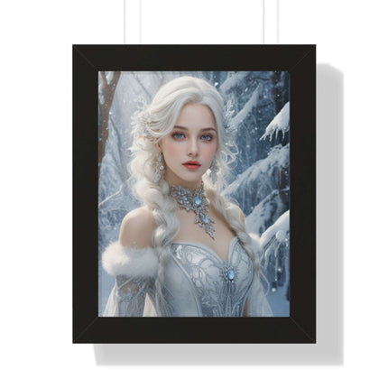 Winter Wonderland Puppy Framed Gaming Art - Sustainable Decor for Your Home