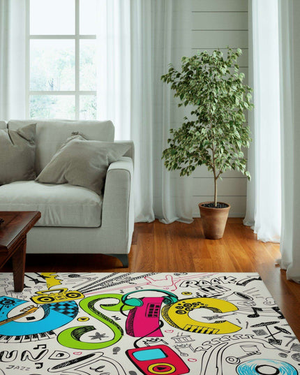 Harmonic Elegance Musical Area Rug - A Symphony for Your Space 🎶