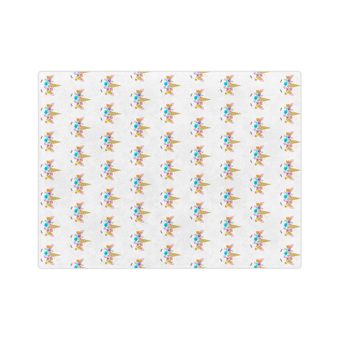 Luxurious Stitched Minky Fleece Blanket for Cozy Elegance