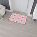 Chic Pink Daisy Personalized Area Rug with Non-Slip Backing - Luxurious Design