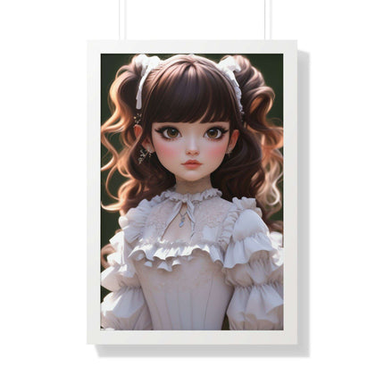 Eco-Friendly 3D Girl Wall Art with Sustainable Frame: Modern Green Home Decor