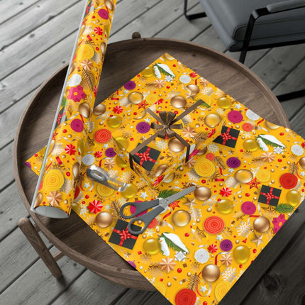 Exquisite 3D Luxury Christmas Gift Wrap Collection: Matte & Satin Options