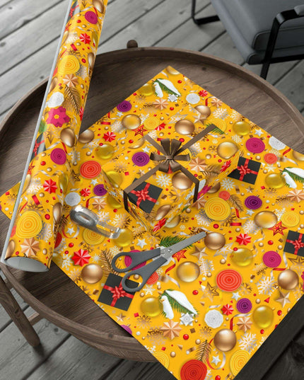 Exquisite 3D Luxury Christmas Gift Wrap Collection: Matte & Satin Options