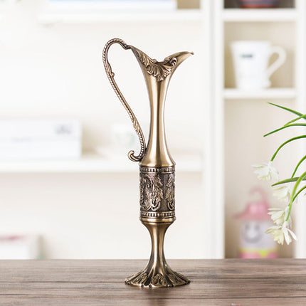 Zinc Alloy Geometric Vase Pendant Hanging Decoration Bronze Landscape Floral