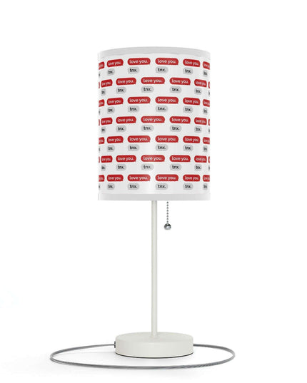 Customizable Valentine’s Luxe Steel Table Lamp with Exquisite Shade