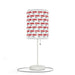 Maison d'Elite Valentine Love Text Steel Base Table Lamp with Customizable High-Res Printed Shade