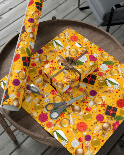 Exquisite 3D Luxury Christmas Gift Wrap Collection: Matte & Satin Options