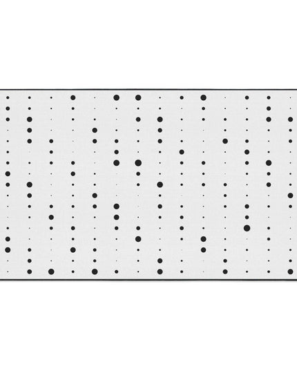 Stylish Non-Slip Black and White Polka Dot Area Rug for Modern Homes