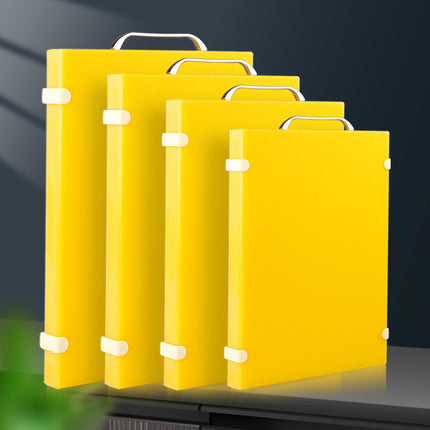 Non Slip PE Cutting Board Set Yellow White Sizes 33x23 to 50x34.5 cm