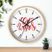 Christmas Holiday Decor Wall Clock - Elegant Timepiece for Sophisticated Spaces