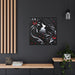 Elegant LOVE - Black Pinewood Framed Matte Canvas Print for Stylish Home Decor