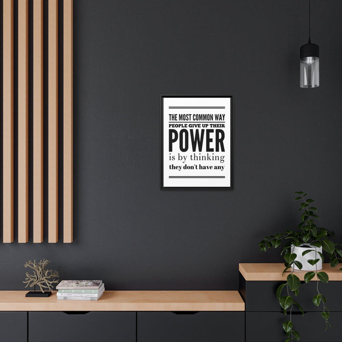 Inspire Your Environment with Elegant Black Framed Matte Canvas