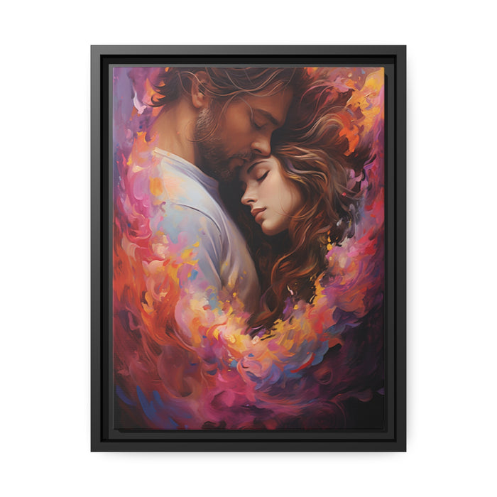 Elite Love - Valentine Matte Canvas Pinewood Frame