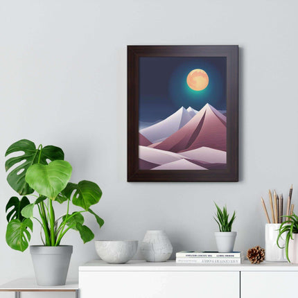 Celestial Harmony Framed Night Sky Artwork - Sustainable Chic for Your Living Space