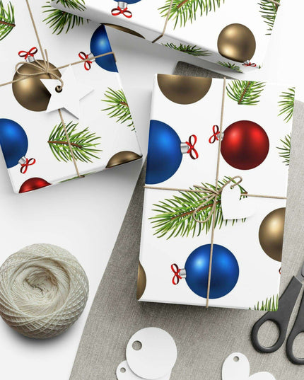 Elegant 3D Holiday Gift Wrapping Paper Set - Premium Quality, USA Crafted