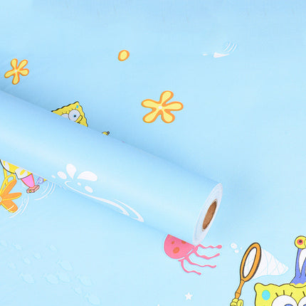 Self Adhesive Wallpaper PVC Cartoon Series Pastoral 45 Banana Stars Moon 10m