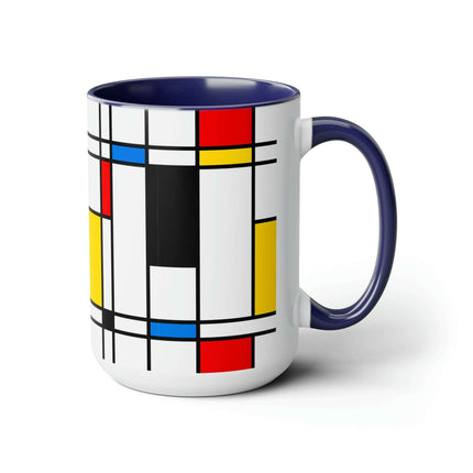 Sophisticated Dual-Tone Ceramic Coffee Cups - Morning Indulgence Series