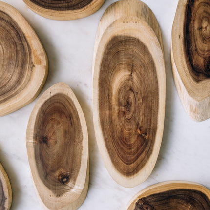 Solid Acacia Wood Chopping Board Natural Whole Wood Thick 2.1 to 2.5 cm Durable