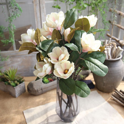 Peekaboo Studio Simulated Magnolia Long Branch Floral Arrangement - Re